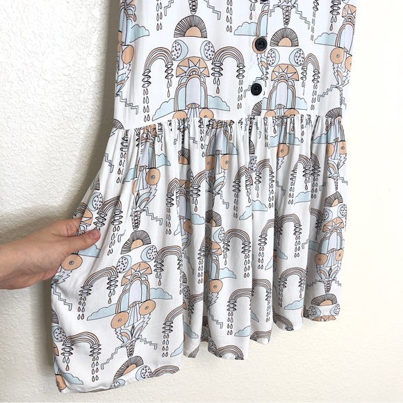 Nooworks Bridge Print Button Front Dress - Picture 4 of 8